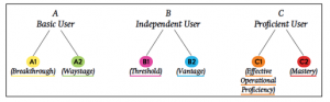 CECR level diagram